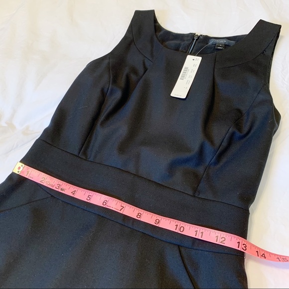 NWT - J Crew Black Sheath Dress - Size 0 - Picture 4 of 5